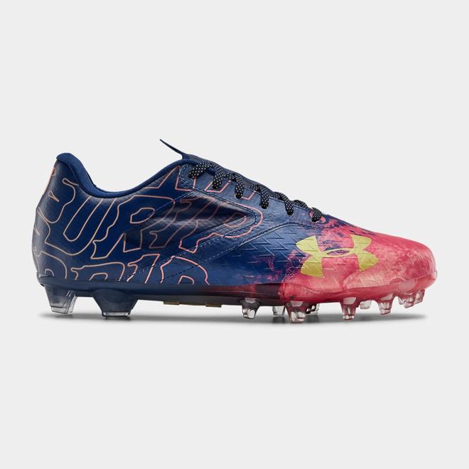 Under Armour Blur Lux LE Drip - Panske Kopačky - Čierne Námornícka Modrá/Metal Zlate